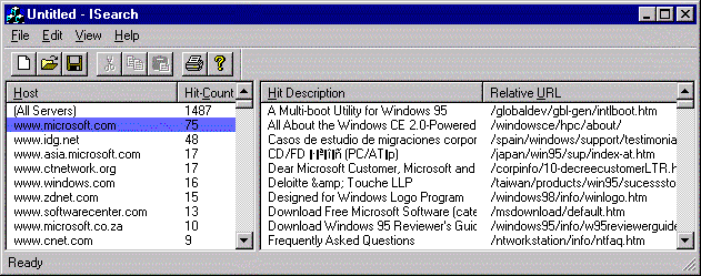 Figure 4: Our demonstration  system - A Search Client